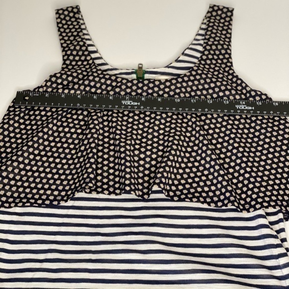 Anthropologie Meadow Rue Navy & White Tank - Picture 4 of 7